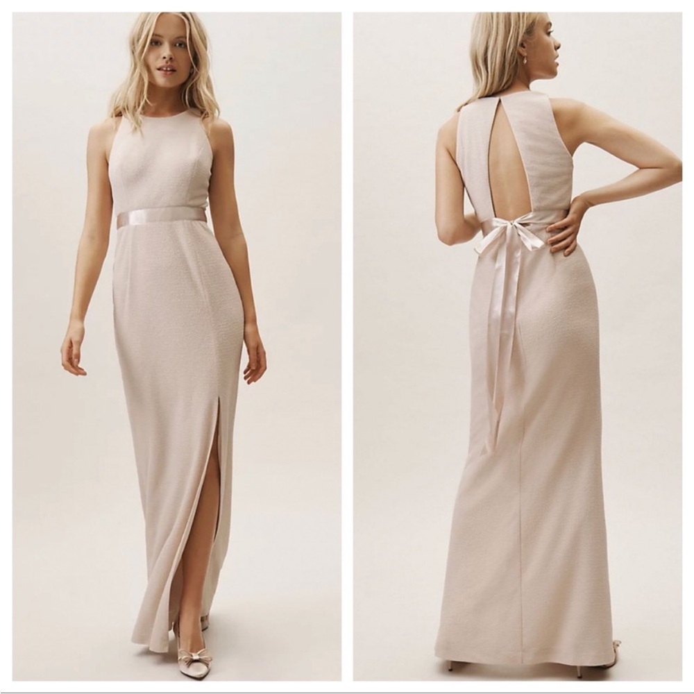 BHLDN Adrianna Papell Idris Dress in Champagne